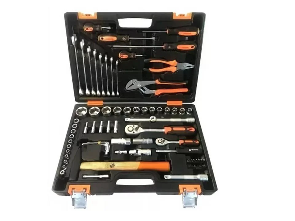 Набор инструмента ВИХРЬ 1/2", 1/4", CrV, 76 предметов, кейс