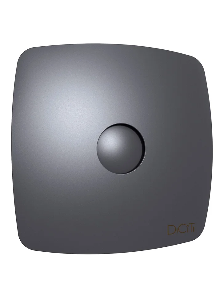 Вентилятор накладной RIO D100 обр.клапан Dark gray metal DICITI, ЭРА