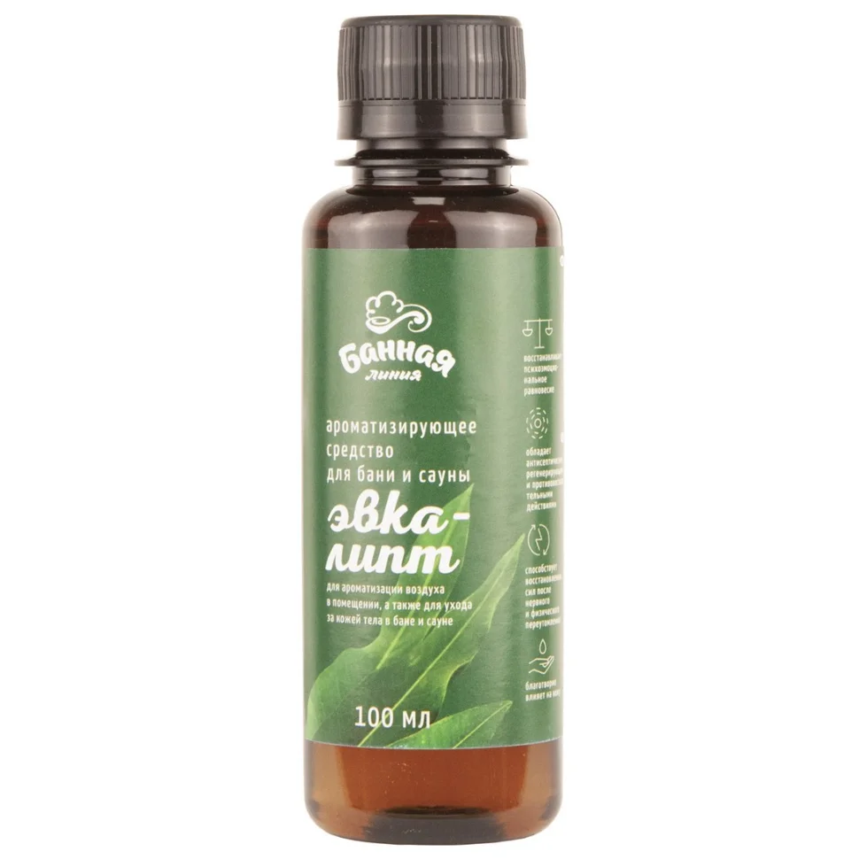 Ароматизатор "Эвкалипт" 100мл БАННАЯ ЛИНИЯ Ароматизатор "Эвкалипт" 100мл БАННАЯ ЛИНИЯ