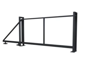 Ворота откатные жалюзи PE RAL 7024 (мокрый асфальт), 2,0х4,5м ( без заполнения)