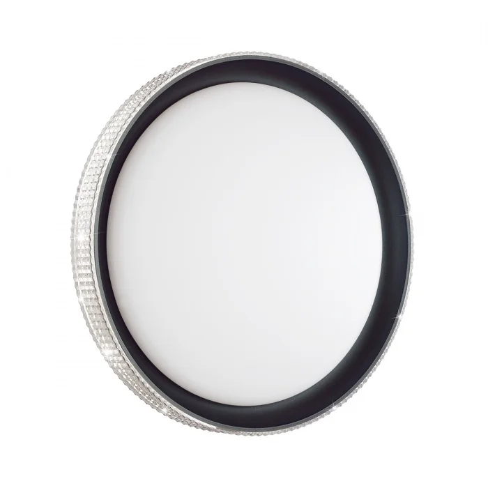 Светильник 3049/DL PALE SN 035 пластик/белый/черный LED 48Вт 3000-6000К D395 IP43 пульт ДУ SHINY