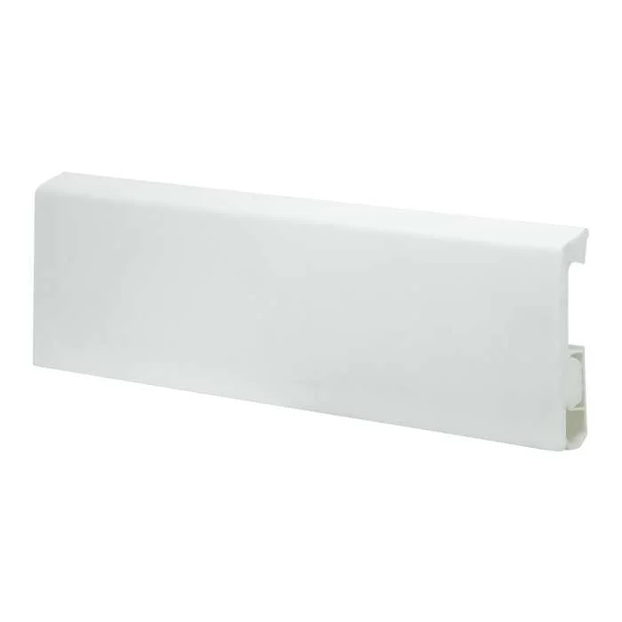 Плинтус универсальный WINART PRO HDPS Quadro 80 мм Белый Матовый 2м