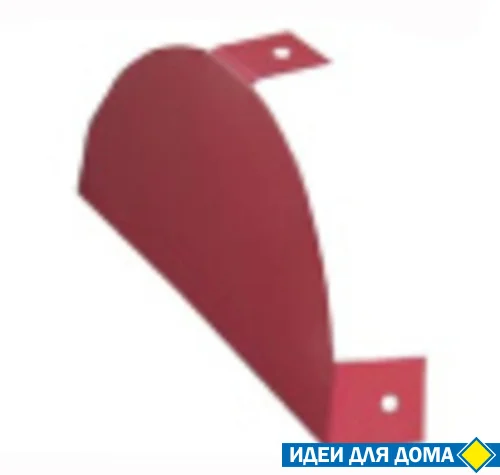 Заглушка конька полукруглого торцевая (С-образная) Quarzit **, GL