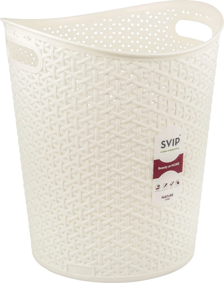 Корзина универсальная Spin&Clean коллекция Rattan 13л айвори Корзина универсальная Spin&Clean коллекция Rattan 13л айвори