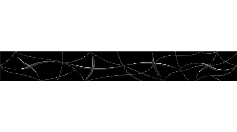 Плитка Azori VELA NERO STELLA бордюр 50,5х6,2 арт. 587111002