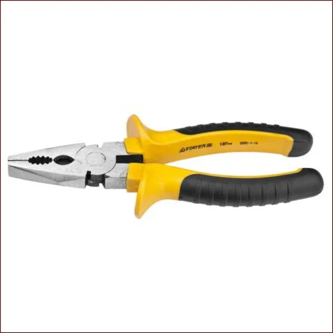 Плоскогубцы 180мм STAYER TOPGrip, комбинированные рукоятки
