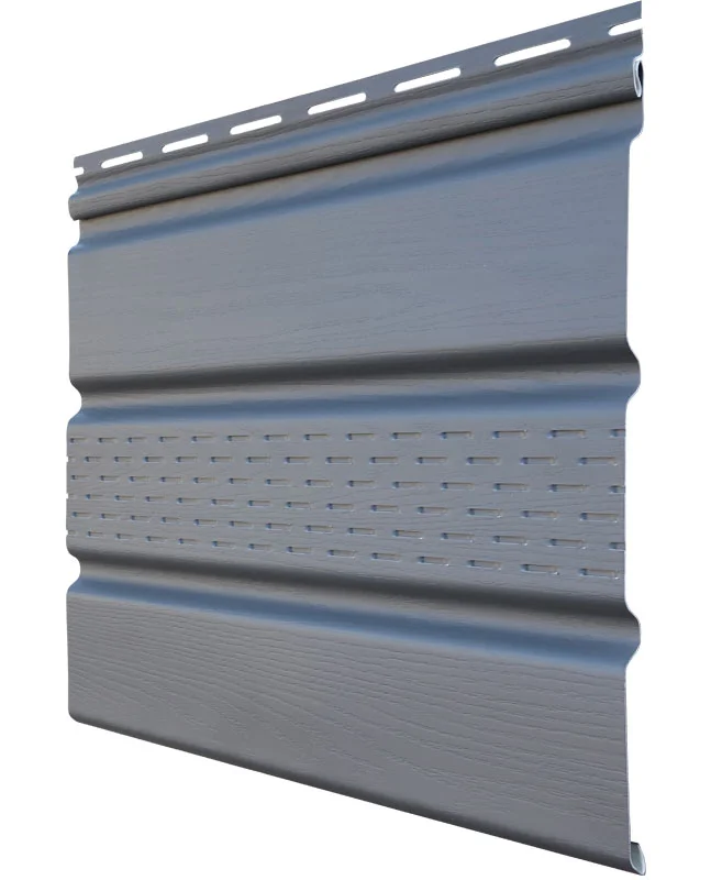 Софит Classic GL частично перфорированный серый графит 3,0х0,246м S=0,738 м2