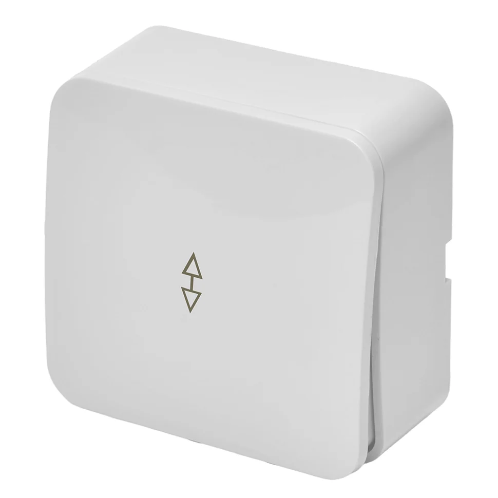 Переключатель одноклавишный ОП 250В, 10A, белый (MSW10-12-01) София STEKKER