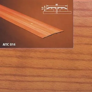 Порог АПС 014 алюминиевый 1800*80*3,5 мм одноуровневый (12 сосна)