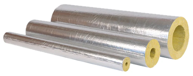 Цилиндры XOTPIPE 50 x 76 мм кашированные фольгой (плотность 100кг/м3)