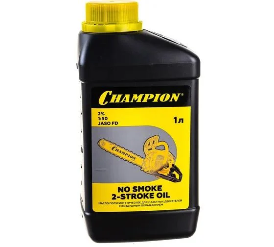 Масло 2-х тактное CHAMPION 1 л полусинтетика JASO FD
