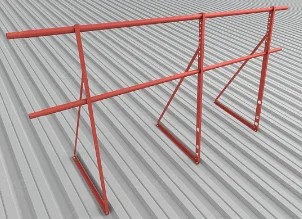 Ограждение кровельное с креплением NewLine, h=1.2 L= 3,00m, RAL **, декоративное (цвет под заказ)