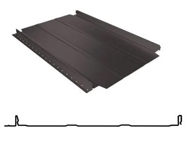 Фальц Smart Pro Stynergy Стальной бархат RAL **(Тип), 0.5мм, широкое ребро жесткости 0.521*м2