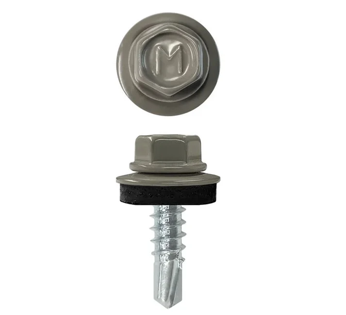 Саморез кровельный 4,8x50 (серая мышь) RAL 7005 (уп 100шт) Металлист