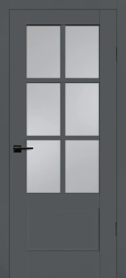 Дверь PROFILO PORTE PSС-43 "Classic" стекло сатинат, графит 90