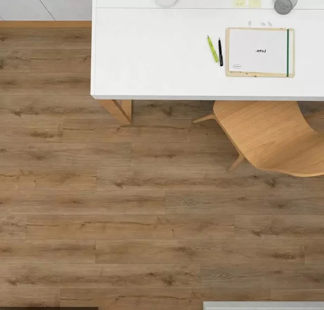 Плитка каменно-полимерная SPC FLOORWOOD Unit 43 класс Дуб Кедди 1200*180*4 мм, арт.5210 (с фаской)