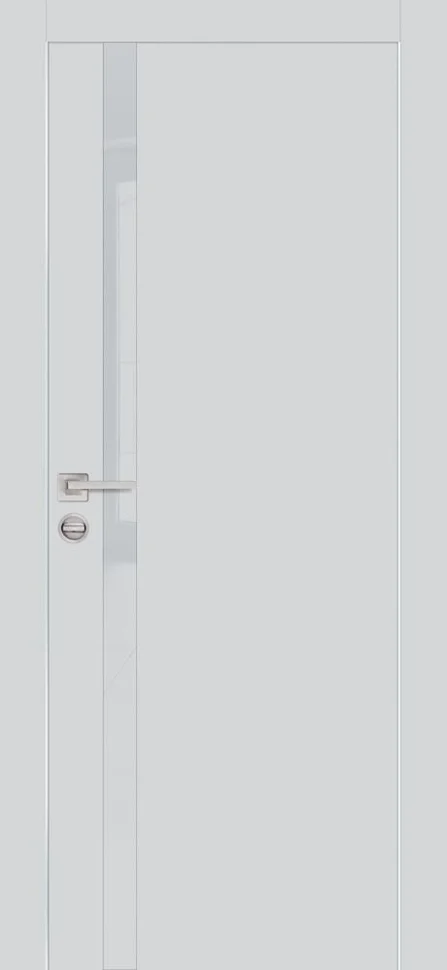 Дверь PROFILO PORTE PX-8 стекло LACOBEL лунный, агат матовый (AL кромка хром с 4-х сторон) 80