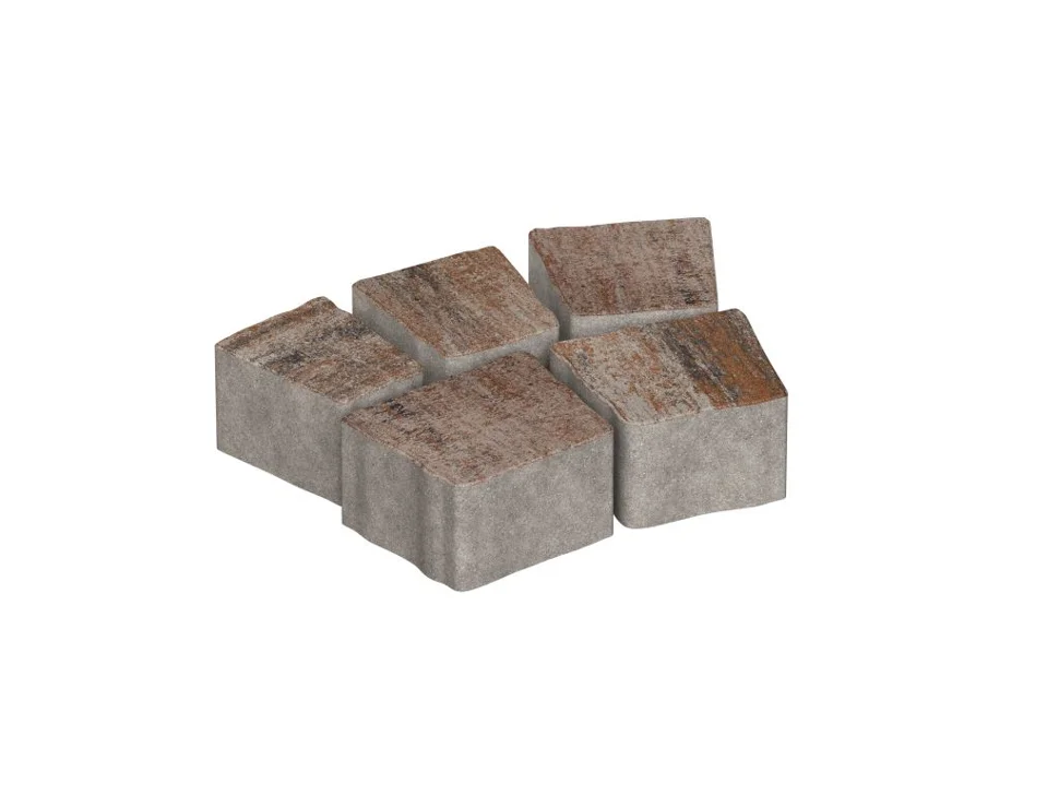 Плитка тротуарная Антик Песчаник (5 элем.) Color mix верхний прокрас СИЯН 60мм (6,939м2/12 компл/поддон)