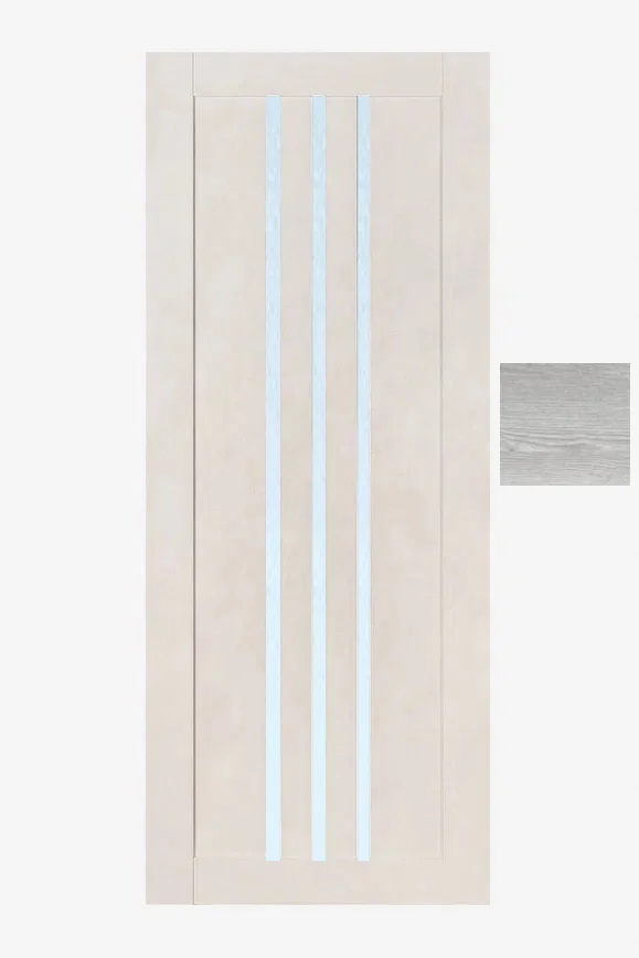 Дверь ТЕРРИ №113 Лофт Ривьера, частичное стекло 80, еврошпон