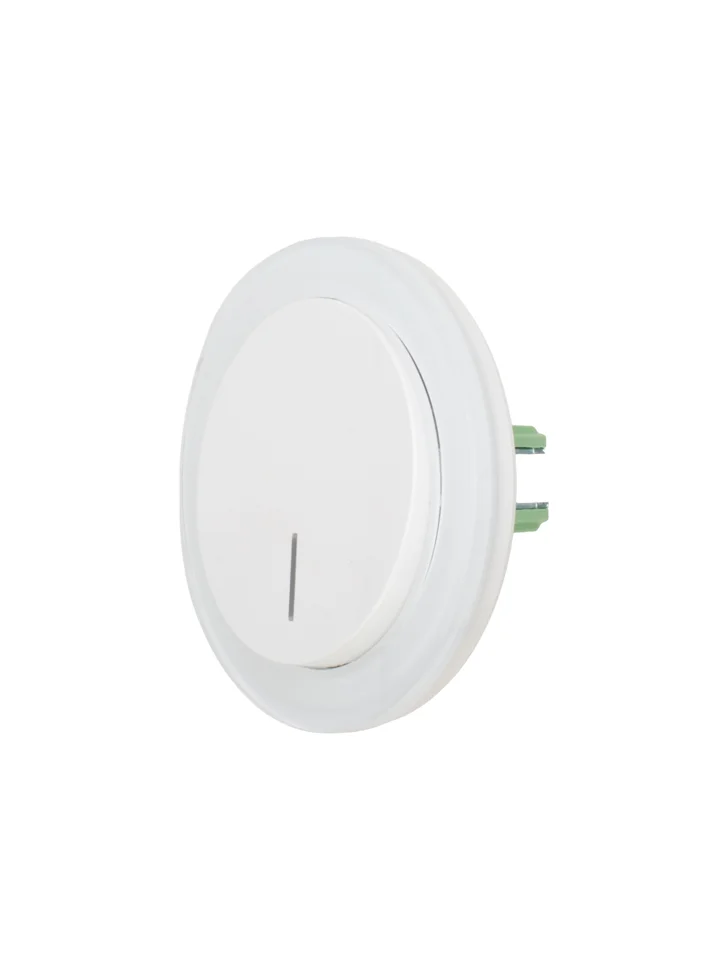 Рамка одноместная горизонтальная Lezard OSEN акриловая белая матовая круглая