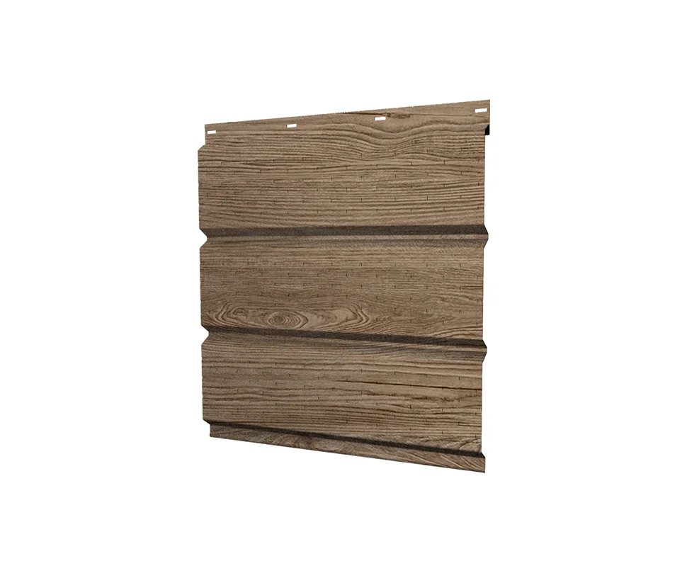 Софит металлический перфорированный Print White Wood (Беленый Дуб), 0.45мм Grandline, 0.357*3м