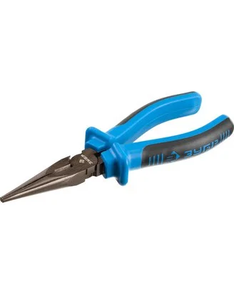 Тонкогубцы 160мм ЗУБР эксцентриковое расположение шарнира, особостойкое спец. покрытие Н12Х1 (никель/хром), двухкомпонентные рукоятки Тонкогубцы 160мм ЗУБР эксцентриковое расположение шарнира, особостойкое спец. покрытие Н12Х1 (никель/хром), двухкомпонентные рукоятки
