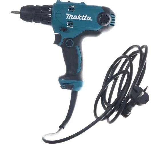 Дрель сетевая безударная MAKITA DF0300 (320Вт, 0-450/0-1500 об.мин, 2 скорости, БЗП) Дрель сетевая безударная MAKITA DF0300 (320Вт, 0-450/0-1500 об.мин, 2 скорости, БЗП)