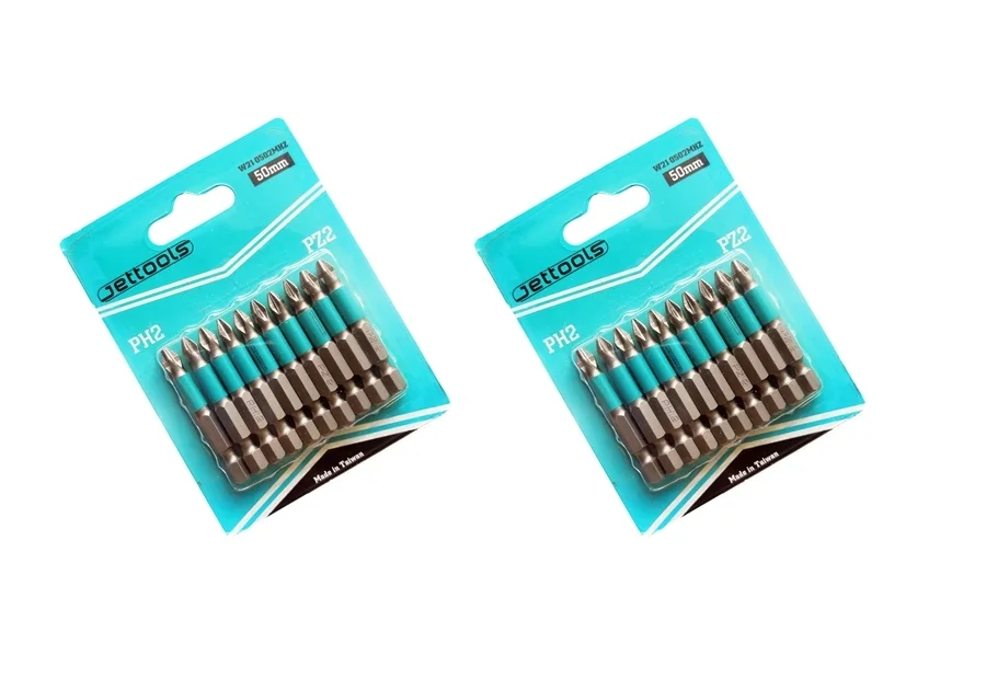 Биты магнитные PH2-50мм Jettools индустриальные 10шт