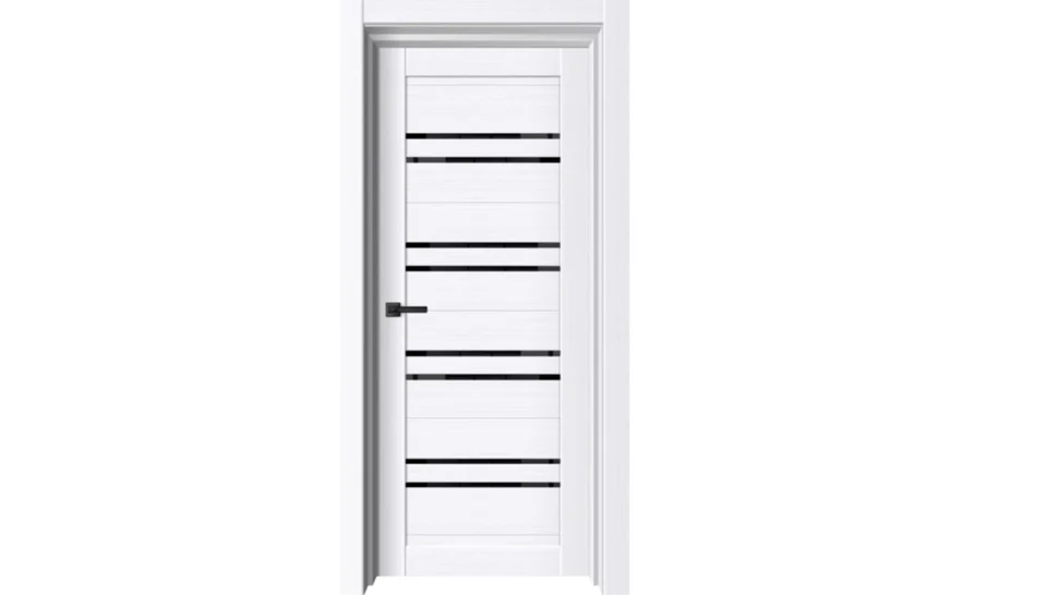 Дверь ДВЕРИ ГУД Sundoors 1 ПВХ белый бланко стекло черное 60 Дверь ДВЕРИ ГУД Sundoors 1 ПВХ белый бланко стекло черное 60