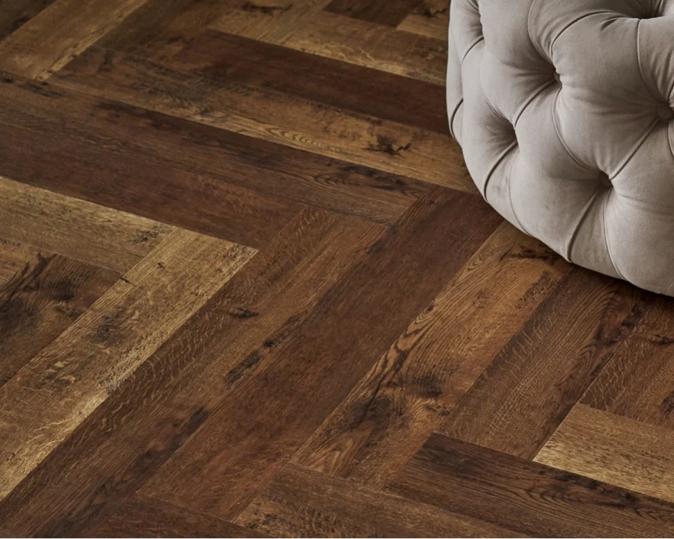 Плитка виниловая VINILAM PARQUET HERRINGBONE замковая Паркет Версальский IS11177, 120*720*6,5мм , 43 класс