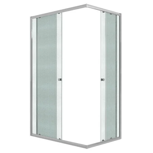 Ограждение душевое NIAGARA Eco NG-1018-14QMT (100х80х190) прямоугольник,раздвижное,хром,стекло матовое,1 место Ограждение душевое NIAGARA Eco NG-1018-14QMT (100х80х190) прямоугольник,раздвижное,хром,стекло матовое,1 место