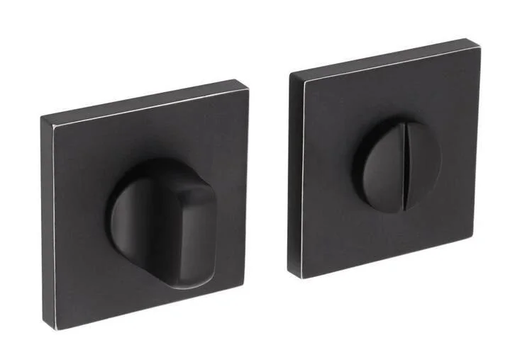 Ручка дверная ADDEN BAU BINARY Q572 BLACK / CHROME RIM чёрный, грань хром