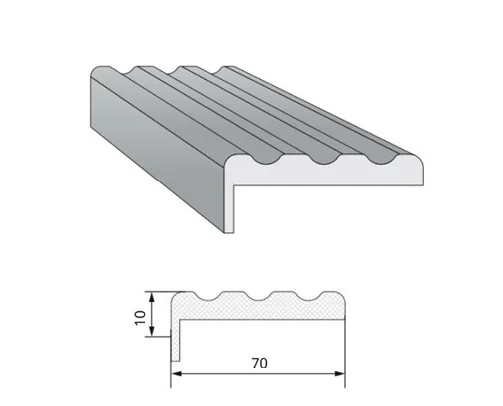 Наличник дверной ДВЕРИ РЕГИОНОВ телескопический ЕР канелюр (волна) 70мм*10мм*2150мм,эмаль белая(9003) патина серебро