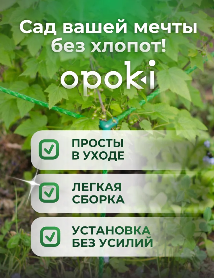 Кустодержатель садовый OPOKI 55 x 55 x 85 см