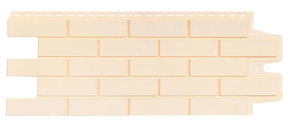 Панель цокольная Grandline Клинкерный кирпич Classic, бежевый 995*0,39 м (S=0.39м2)