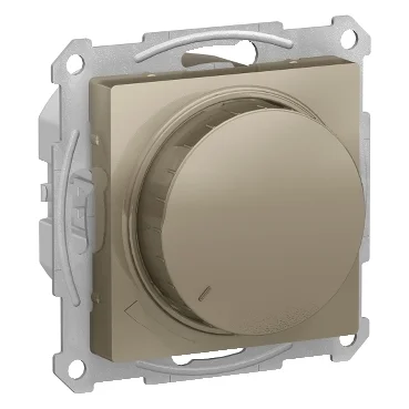 Механизм светорегулятора поворотно-нажимного AtlasDesign 630Вт шампань Schneider Electric ATN000536