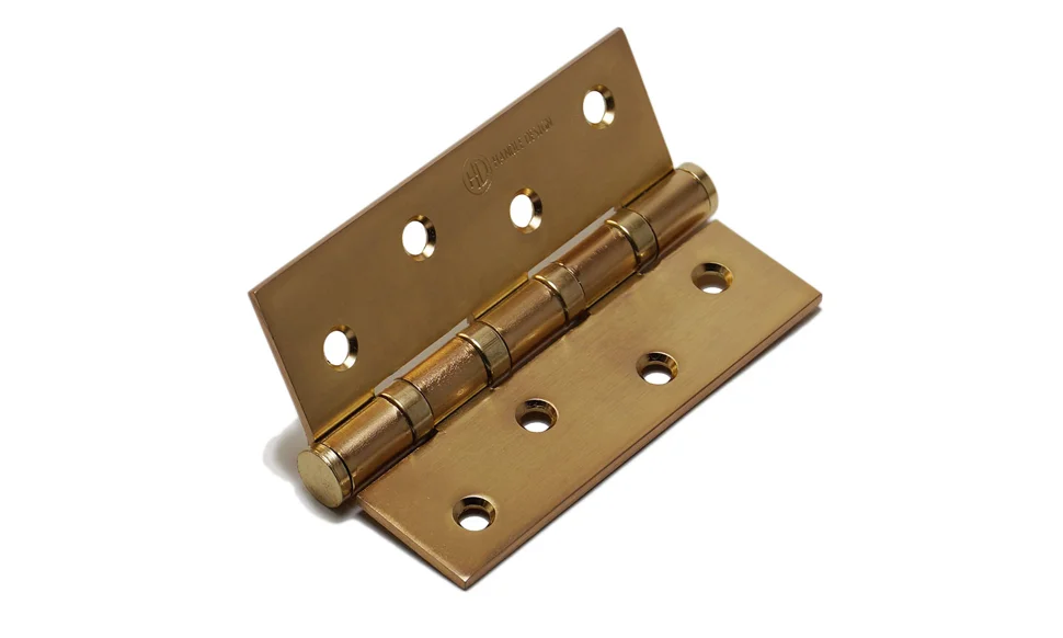 Петли универсальная HANDLE DESIGN 100х70х2,5 матовое золото (2шт.)