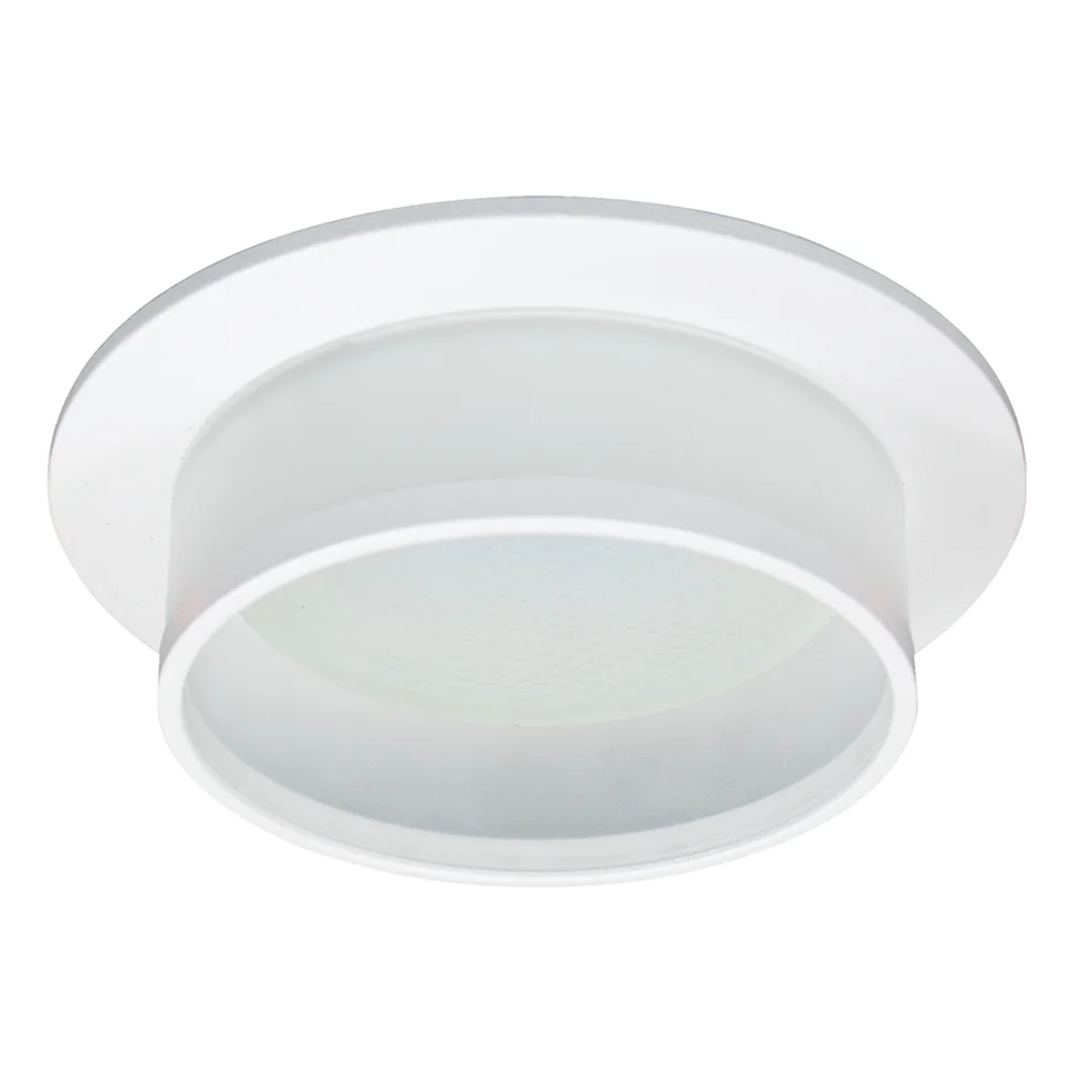 Светильник точечный Feron DL500 15W 230V GX53, белый круг без лампы