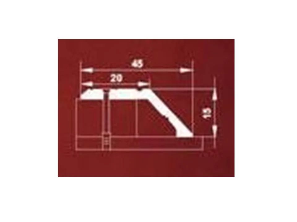Порог АПС 010 алюминиевый 900*45*15 мм разноуровневый (20 дуб беленый)
