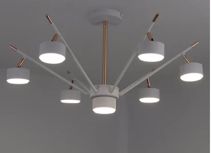 Люстра ATENA 7хGX53 R-750x350-WHITE/GOLD-220-IP20