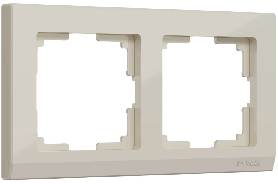 Рамка 2-местная Werkel Stark, слоновая кость, WL04-Frame-02-ivory, W0021803