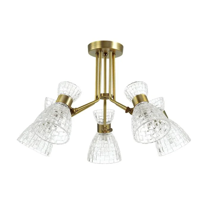Люстра 3704/5C LN18 174 античная бронза E14 5*40W 220V JACKIE