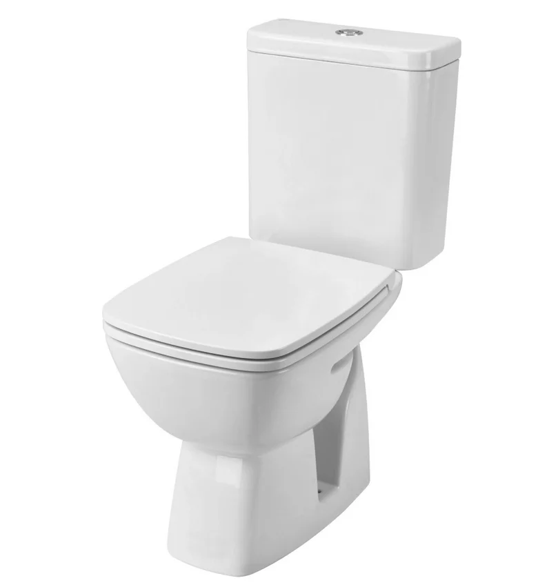 Унитаз-компакт Santek Нео Лайт с диагональным выпуском, стандарт- 2 реж., дюропласт, микролифт, тонкое