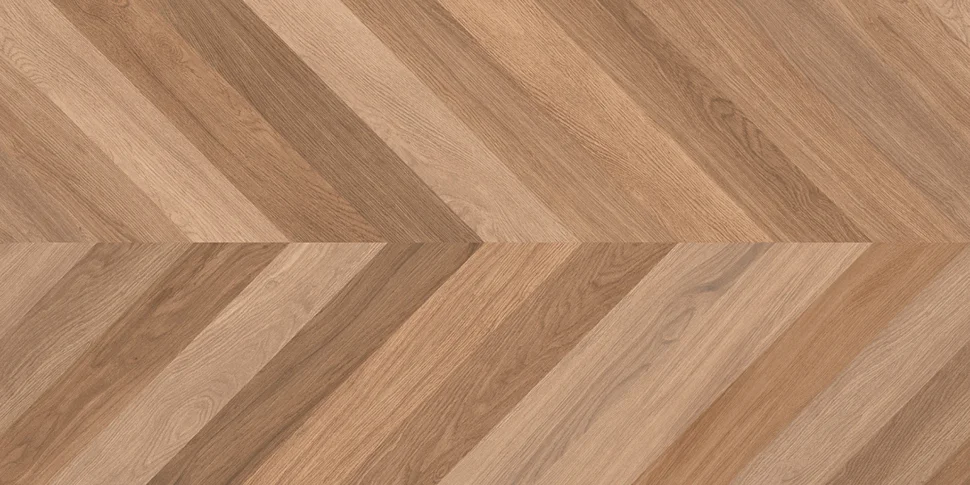 Керамогранит LAPARET Wood Canarium Chevron M тёмно-бежевый 60х120 матовый карвинг