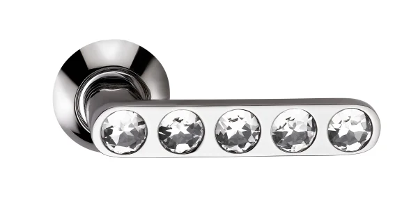 Ручка дверная ARCHIE SILLUR 200 P.CHROME/CRYSTAL хром/кристаллы