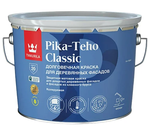 Краска для домов TIKKIVALA (Tikkurila) PIKA-TEHO CLASSIC A матовая 9л Краска для домов TIKKIVALA (Tikkurila) PIKA-TEHO CLASSIC A матовая 9л