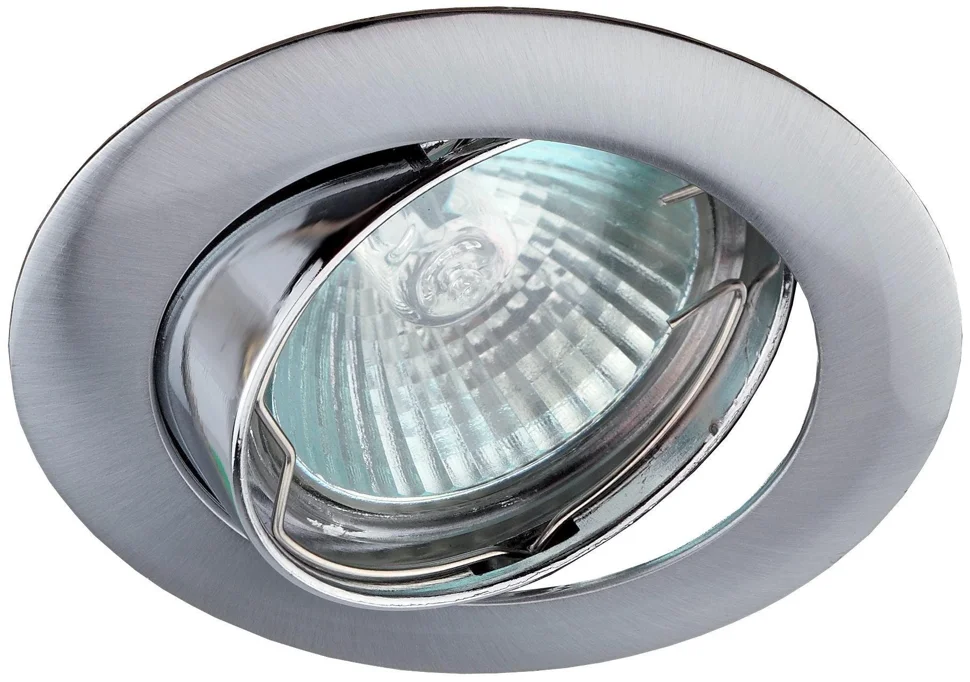 Светильник точечный ЭРА KL1A SN/1 литой простой MR16,12V/220V, 50W сатин никель