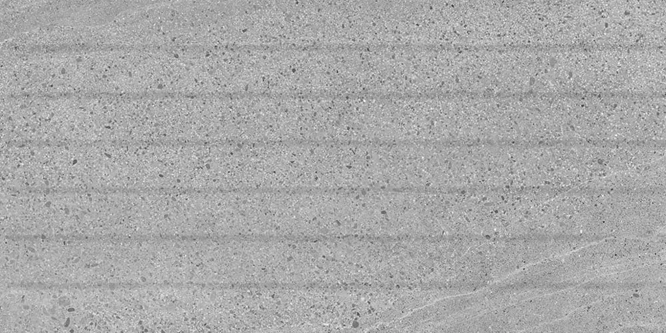 Плитка КЕРАМИН Камерун 1Д рейки темно-серая 600*300*8,5