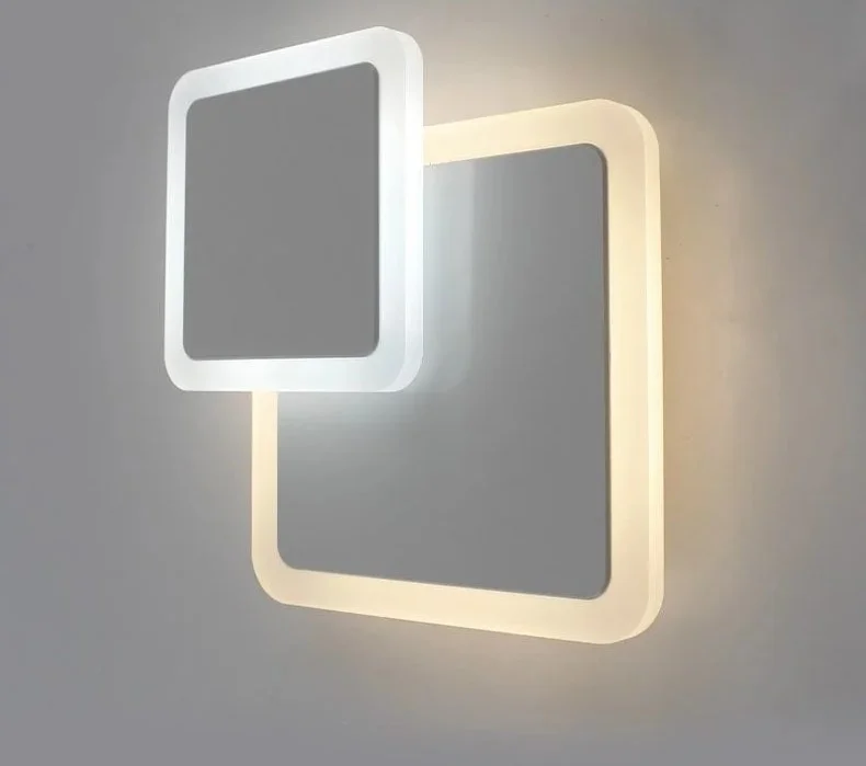 Бра светодиодное Geometria square 12W 2S-184х53-WHITE/WHITE-220-IP20_2021