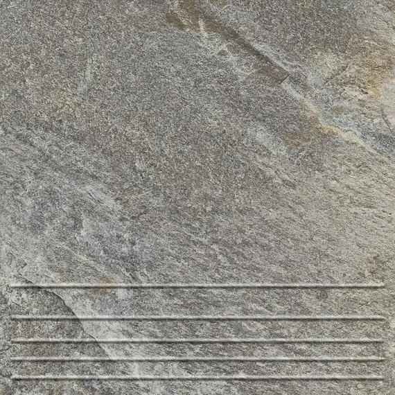 Плитка КЕРАМИН Базальт 2 ступени темно-серый 298*298*7